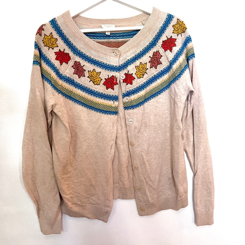 🍁 Autumn leaf cotton cardigan 🍁